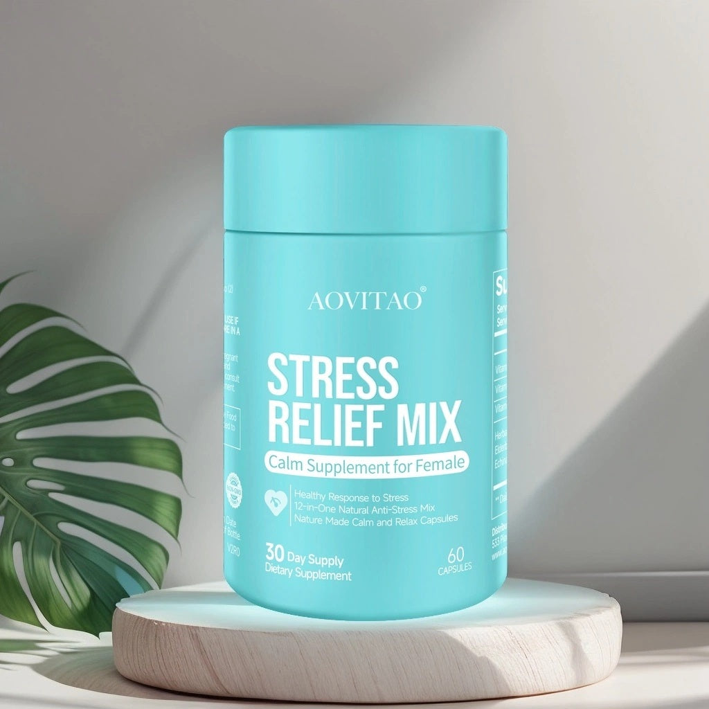 Calm & Focus Ashwagandha Supplement for Women - Stress Relief & Mental Clarity